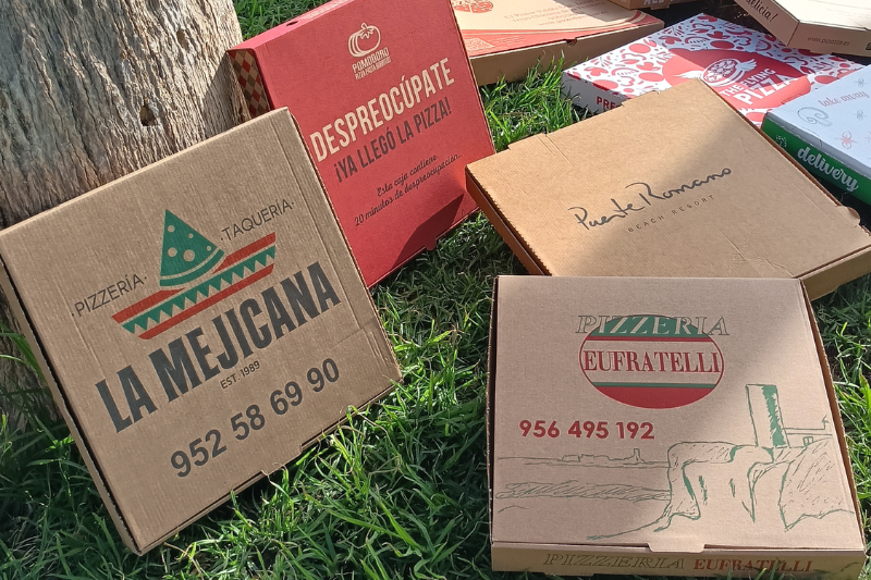 personalización cajas de pizza jimara packaging