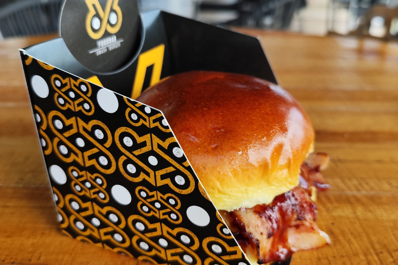 Personalización Palas Champions Burguers Jimara Packaging