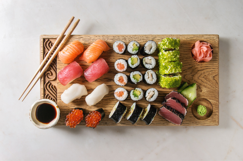 sushi: orden para comer esta receta