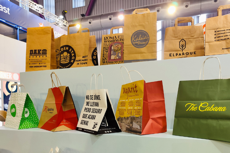 Bolsas de Papel Personalizadas para deliveries y sector Horeca