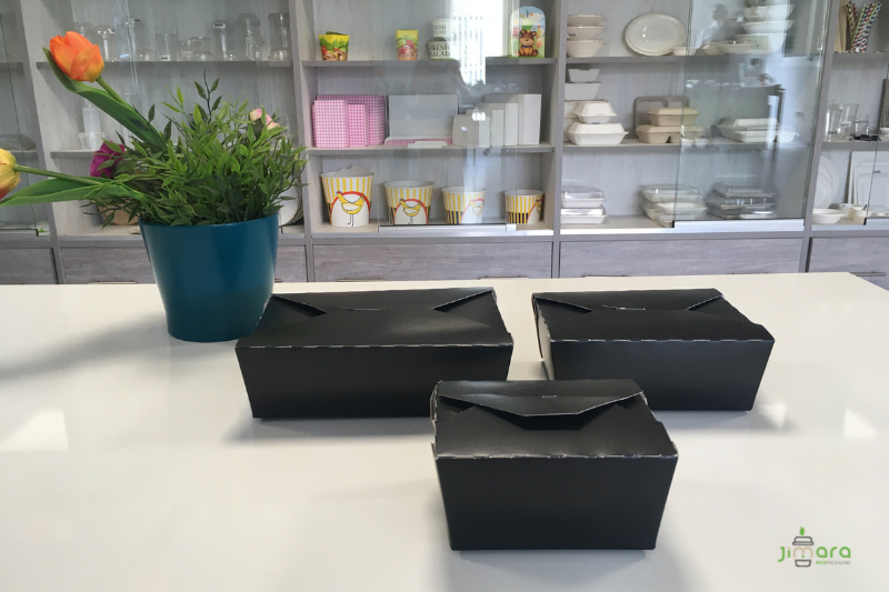 Cajas americanas negras envases pasta jimara packaging